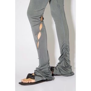 COPY - Acne Studios Shirred Button Leggings